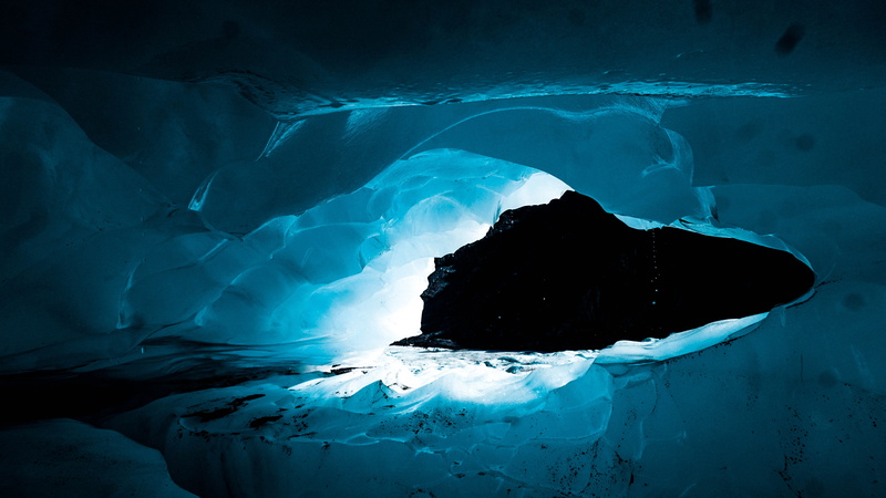 5K, water, fox glacier, outdoors, cool, cave, cold temperature, glacier, frozen, nature, geology, sea, beauty in nature, blue, cold, winter, underwater