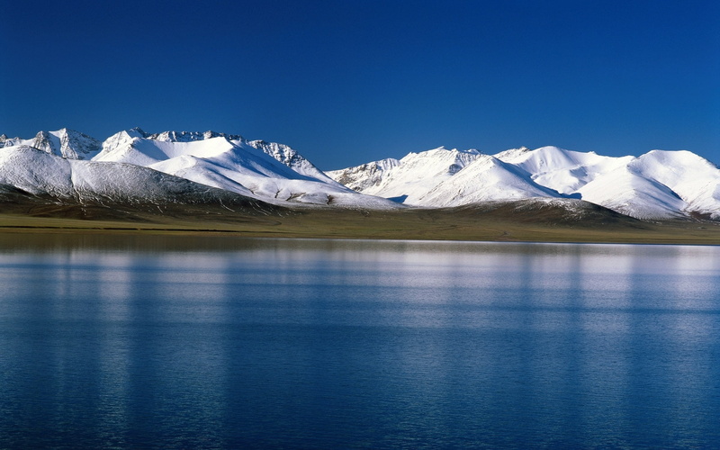 mountain Range, canada, no People, extreme Terrain, water, outdoors, ice, winter, lake, cold temperature, scenics, reflection, alberta, landscape, wilderness Area