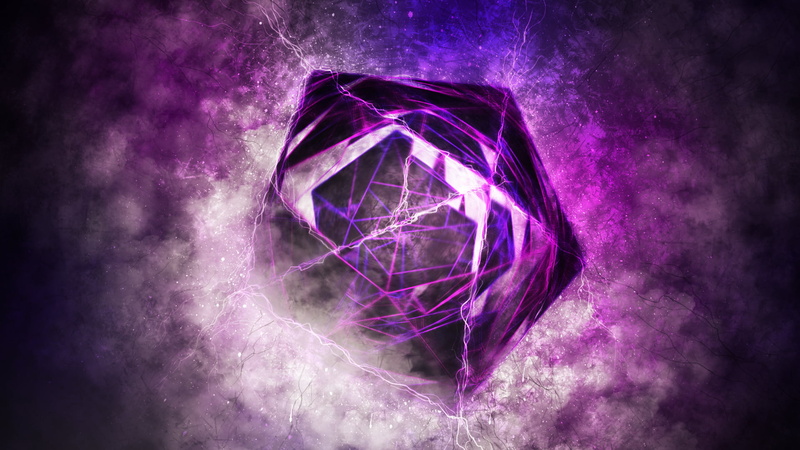 vibrant color, light - natural phenomenon, crystal, space, pink color, astronomy, multi colored, mystery, sphere, indoors, no people, abstract, mineral