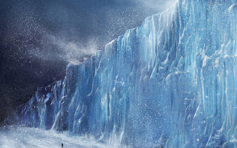 WALL, 1080P, snow, Winter, Fantasy, 1920x1200, ice