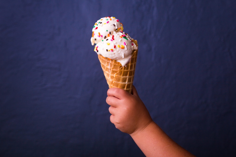 human body part, frozen, children, ice cream cone, sweet food, hand, vanilla ice cream, melting, indulgence, snack, kid, freshness, sprinkle, food, temptation