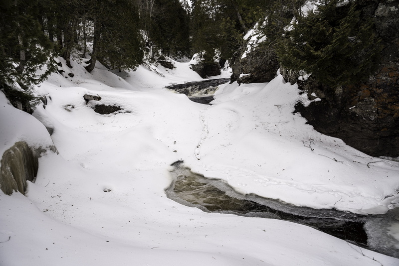 snowy, coniferous tree, snowcapped mountain, forest, tranquility, landscape, snowy river, snow, plant, winter, white, cascade, land, Icy, photos, mountain