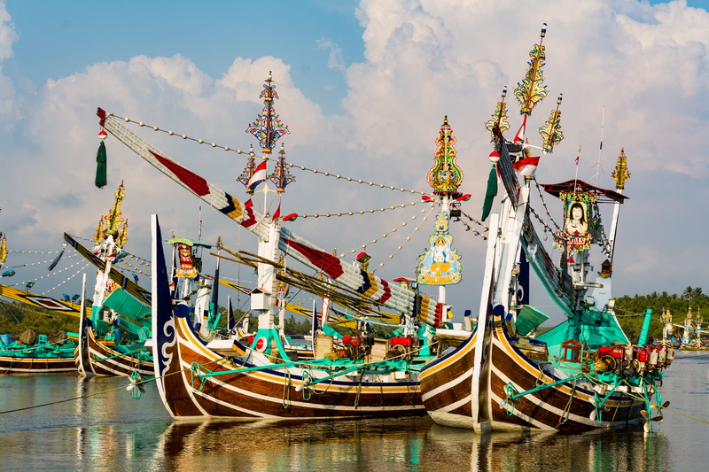 5K, mode of transportation, tourism, mast, no people, bali, fishing boat, transportation, travel destinations, nature, indonesia, parade, moored, fishing