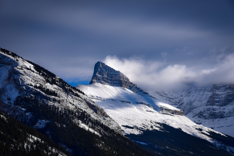 alberta, winter, ice, cold temperature, tree, scenics - nature, canada, glacier, no people, mountains, peak, non-urban scene, landscape, 5K, plant, mountain