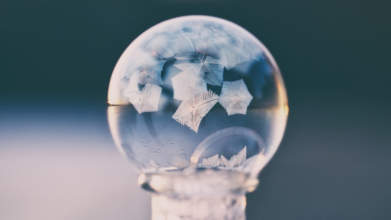 photography, frozen bubble, 4K