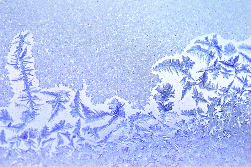 high angle view, winter, no people, full frame, winter magic, macro, day, close-up, blue, background, cold temperature, crystals, beauty in nature, 4K
