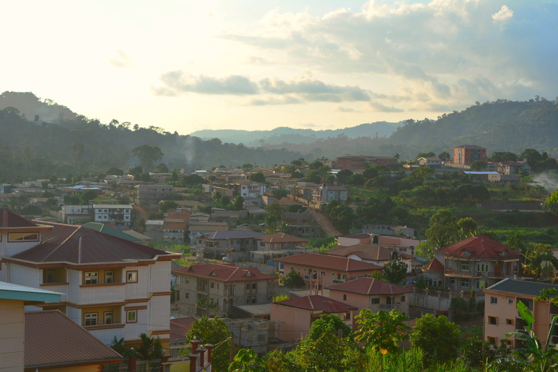 green, mountains, sky, yaounde, urban, high angle view, cameroon, cityscape, cloud - sky, kmertour, settlement, no people, mountain, tree, mendong camp sic