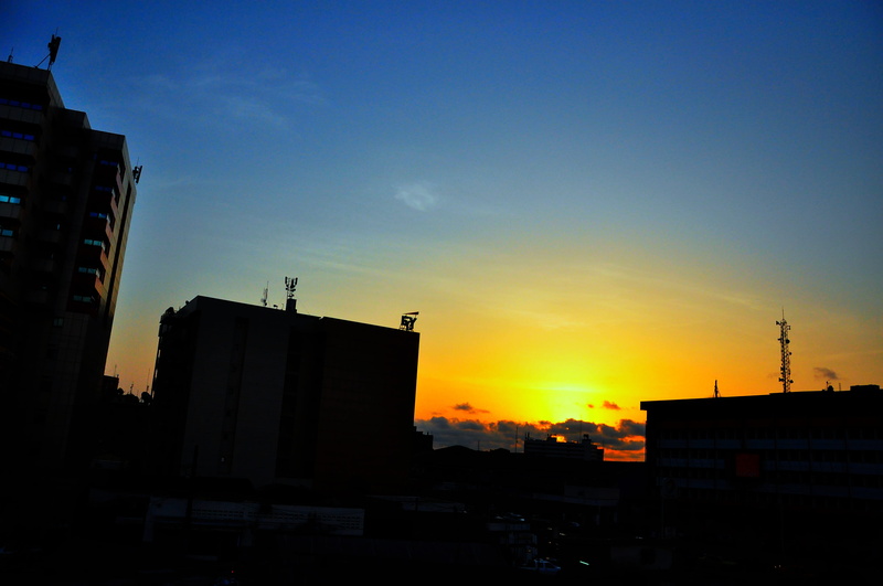 cityscape, kmertour, residential district, romantic sky, construction equipment, orange color, urban, built structure, sun, building, sunset, akwa i, skyline
