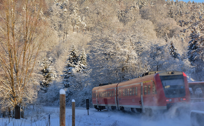 transportation, motion, train, day, bitter cold, mountain, 4K, winter, land vehicle, no people, railway, track, mode of transportation, snow, rail transportation