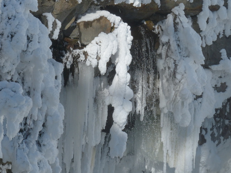 winter, canim falls, waterfall, landscape, countryside, white color, season, bitter cold, tranquility, icicle, environment, full frame, sea, glacier, beauty in nature