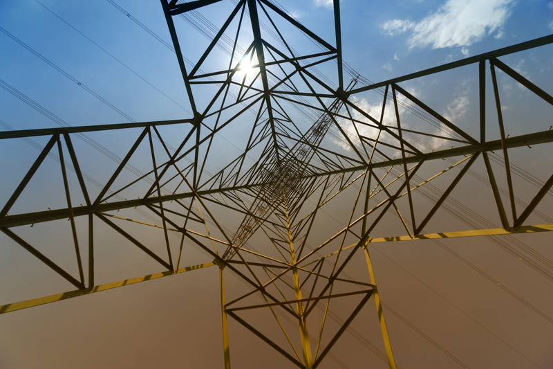 industry, power poles, power supply, nature, reinforce, architecture, voltage, high voltage, outdoors, cloud - sky, symmetrical, symmetry, directly below
