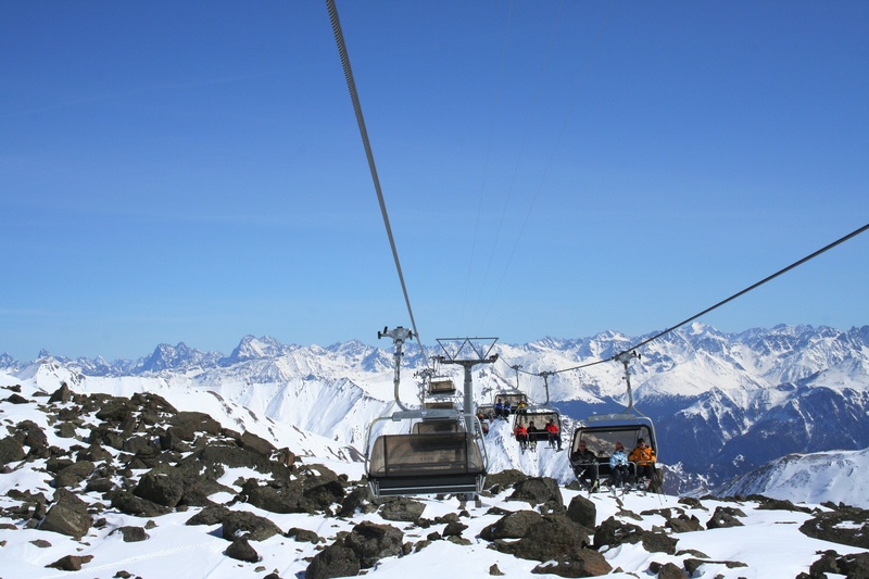 european Alps, mountains, 2K, beauty in nature, mountain railway, cable car, ski lift, winter, panorama, public means of transport, landscape, mountain Peak