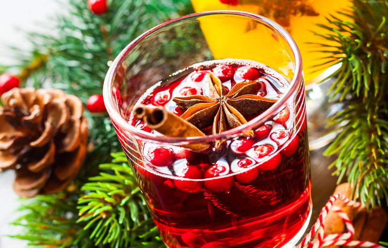 cinnamon, Coctails, berries, 2K