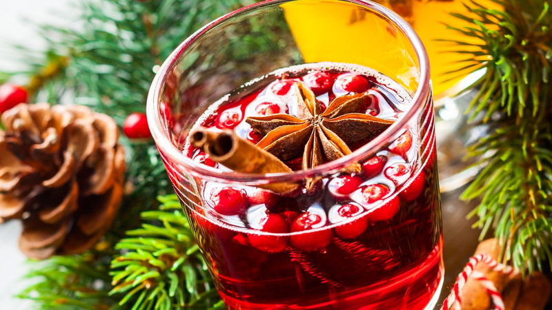 red, 4K, rocks, cinnamon, berries, clear, Coctails, glass, liquid