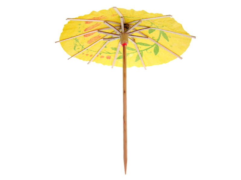copy space, multi colored, 1080P, leaf, toothpick, cut out, white background, close-up, white, background, security, plant part, protection, drink, brella