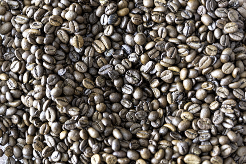 rich flavour, high angle view, coffee - drink, abundance, still life, rich aromatic, food, repetition, full frame, food and drink, brown, large group of objects