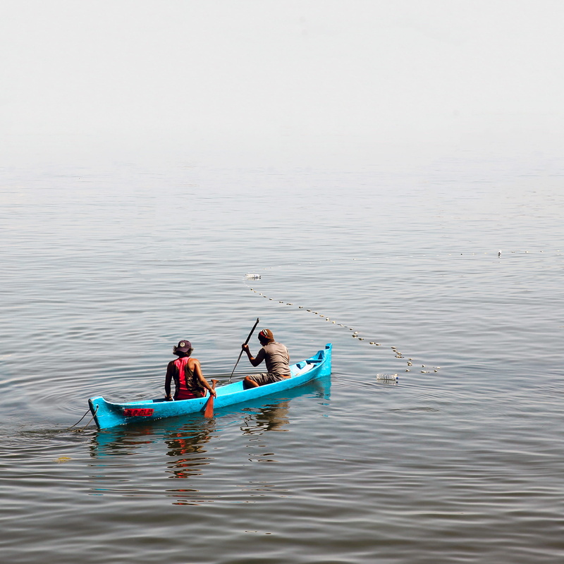 adult, outrigger, ripple, vehicle, rowboat, sea, boat, fishing, leisure activity, trip, 2K, vessel, outdoors, fisherman, oars, east timor, canoe, nature