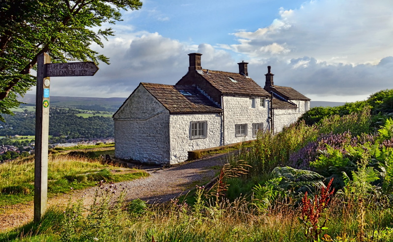 wharfedale, growth, ilkley, gray, westyorkshire, brick, day, sky, unitedkingdom, land, nature, White, building, building exterior, 4K, Millennium, grass