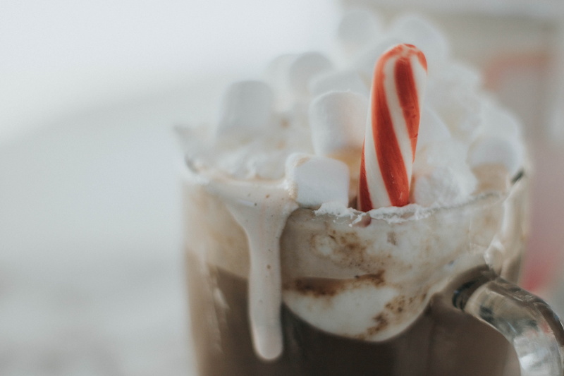 wellbeing, selective focus, white, food, healthy lifestyle, drinking glass, christmas, still life, focus on foreground, 5K, freshness, sweet, marshmallow