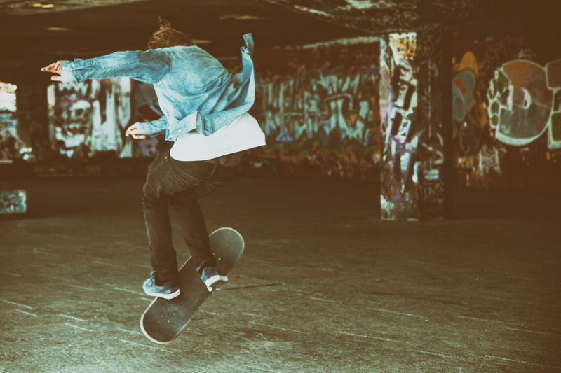 adult, real people, city, skill, men, makes, day, exercising, human arm, full length, England, skateboarder, motion, sport, casual clothing, child, skateboard