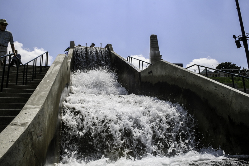 no people, flowing water, breaking, water, river, Ohio, aquatic sport, jump in, architecture, Dayton, dam, built structure, jump, hydraulic, nature, hydraulic jump