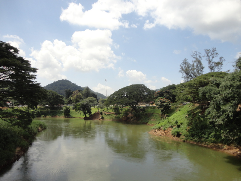 plant, beauty in nature, river, day, cloud - sky, peradeniya, tranquility, no people, mountain, sky, landscape, tree, 4K, growth, scenics - nature, architecture