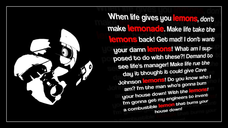 1080P, quote, Portal 2, Cave Johnson, Portal