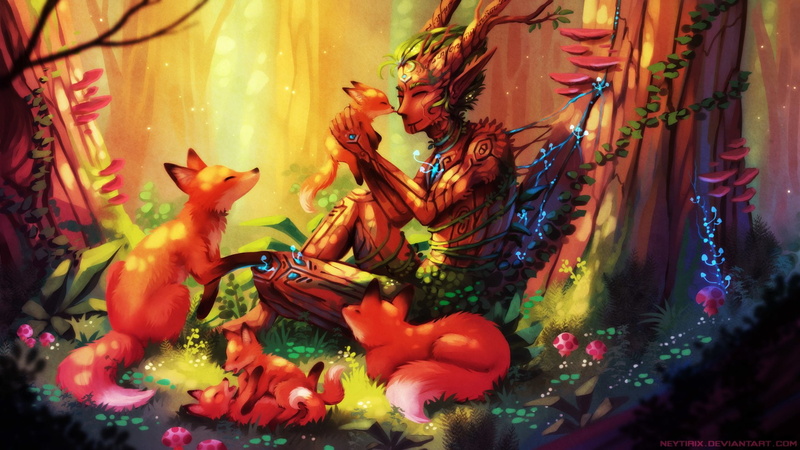 Fantasy, Baby Animal, Fox, Pointed Ears, Man, Creature, Sylvan, 1080P