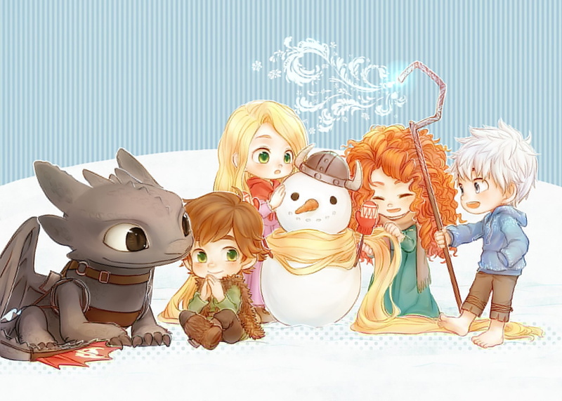 rise of the guardins, company, human representation, doll, nature, childhood, mammal, snowman, rise of the guardians, celebration, dragon, women, cartoons