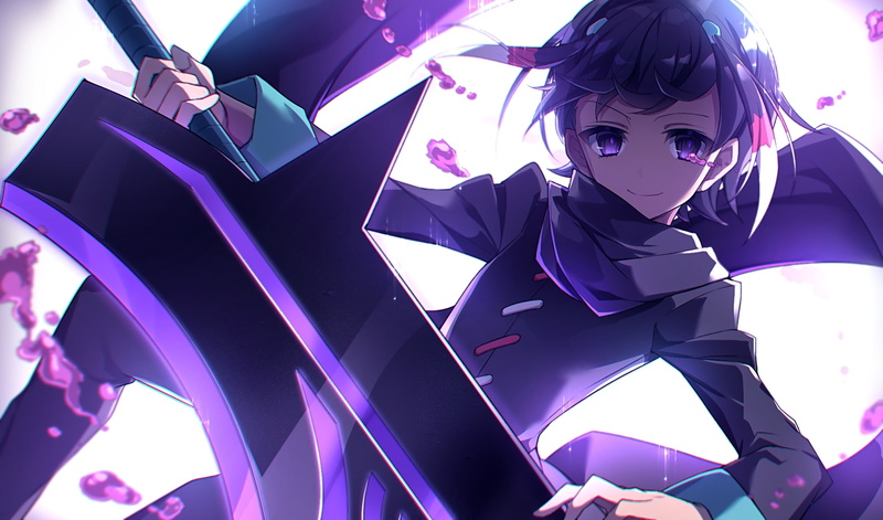 illuminated, real people, looking at camera, leisure activity, shuu, purple, girls, sunlight, young women, women, Anime, inazuma eleven, lifestyles, front view