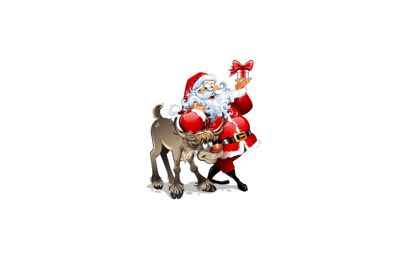 Christmas, art and craft, horse, white background, santa, cut out, domestic, full length, merry christmas, Holidays, domestic animals, winter holidays