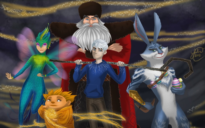 1080P, Rise Of The Guardians, Tooth (Rise Of The Guardians), North (Rise Of The Guardians), Jack Frost, Movie, E. Aster Bunnymund