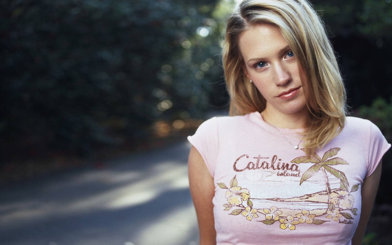 January Jones, women, blue eyes, blonde, 1080P, women outdoors, actress