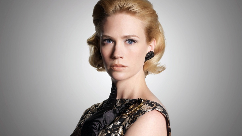 jones, 1080P, portraits, blondes, blue, eyes, mad, dress, january, men, earrings, women