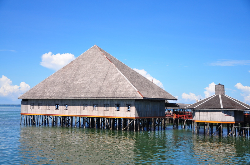 day, lake, Island, Mabul, Semporna, mabul, travel Locations, waterfront, island, bungalow, no people, Malaysia, 4K, cloud - sky, building exterior, built structure