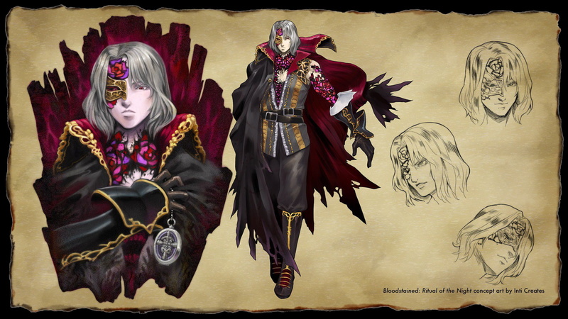 1080P, Bloodstained: Ritual Of The Night, fantasy Art, Stained Glass, video games, Parchment