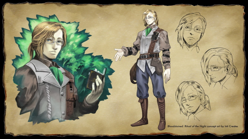 human representation, Parchment, mural, video games, people, tree, creativity, men, government, green color, history, outdoors, Johannes (Bloodstained)