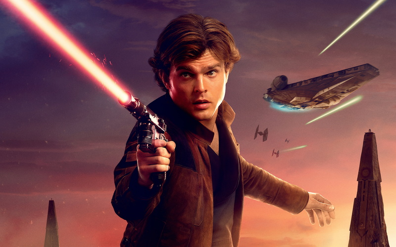 k, weapon, 4K, digital composite, nature, casual clothing, one person, real people, portrait, Story, young adult, sky, Solo, Alden, Ehrenreich, waist up