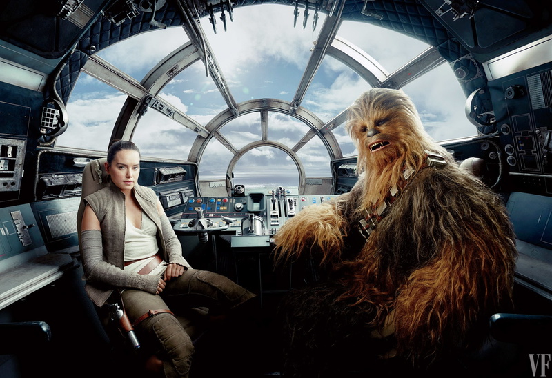 1080P, Rey, Chewbacca, Daisy Ridley, Star Wars: The Last Jedi