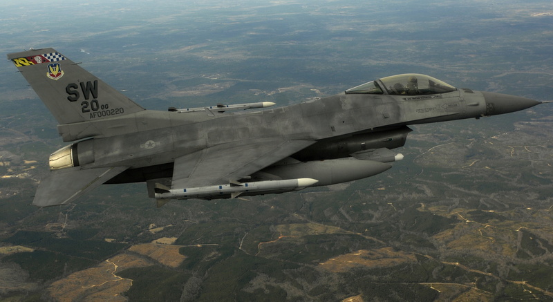 day, outdoors, air force, 4K, fighter plane, flying, motion, airplane, explosive, side view, military airplane, water, f16 sj fighting falcon martin 4k high definition  widescreen
