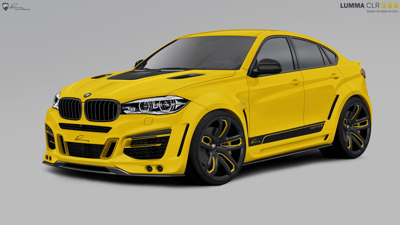 F16, BMW, yellow, photo, sedan, X6 M, 2010, Lumma Design, 2K