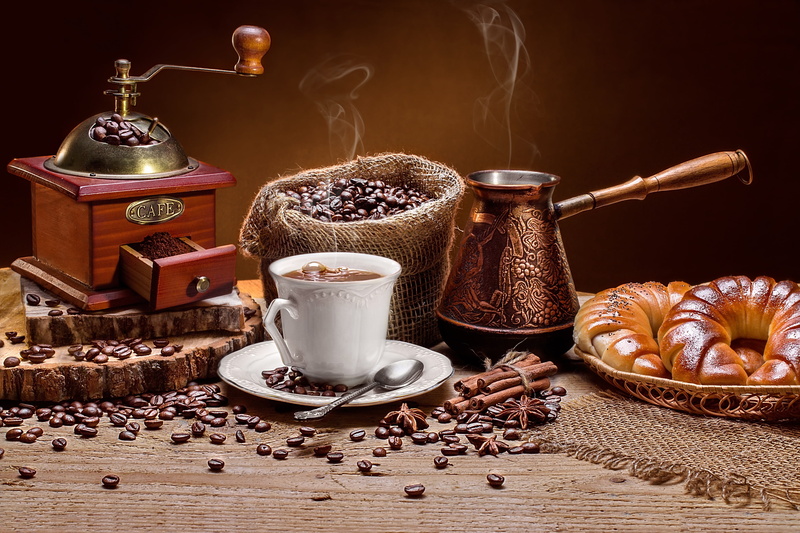 bun, 2K, coffee, grain, Turk, Cup, coffee grinder