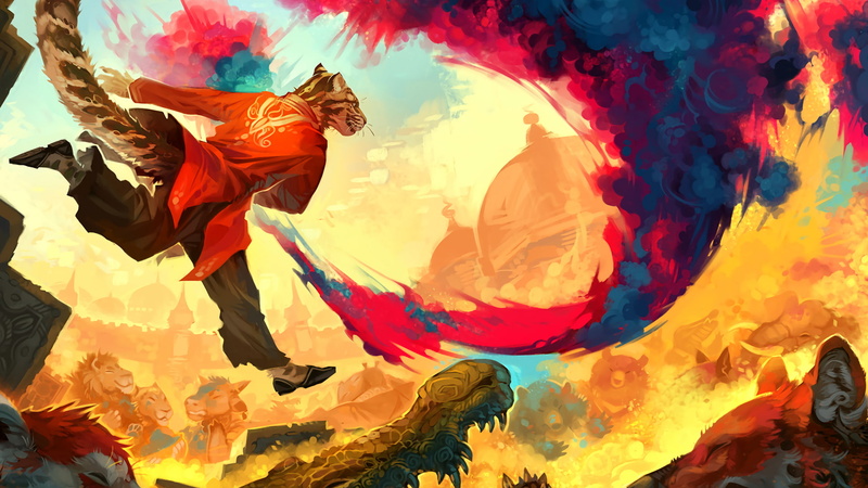 furry, Anthro, comic art, 1080P, colorful, warm colors