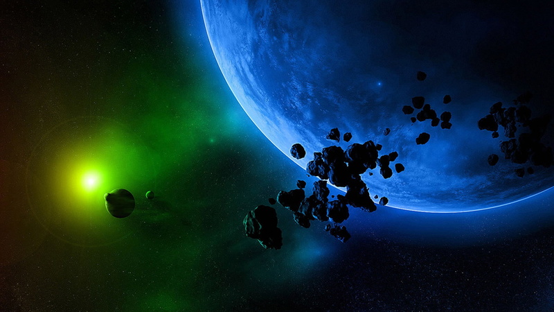 Blue, Grand, art, 1080P, color, galaxies, hd, Space, happy