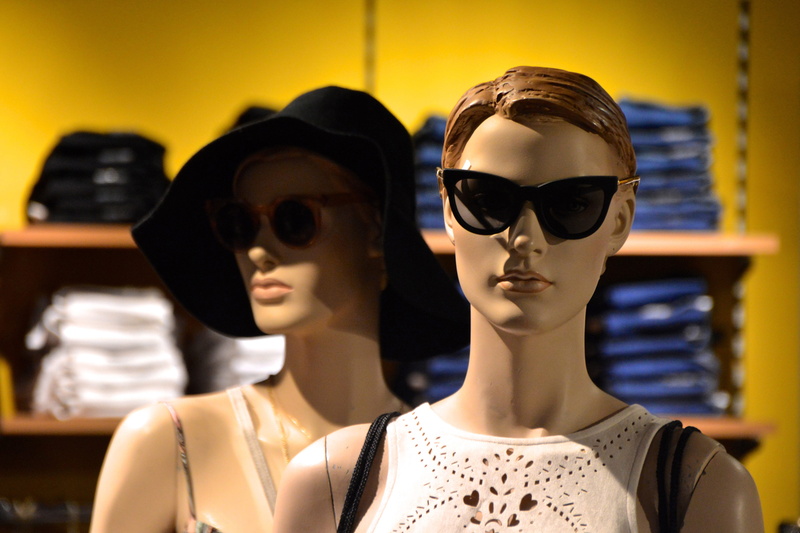 fashionVarious, people, shops, glasses, clothing, retail display, stores, shopping, indoors, haute couture, clothing store, elegance, sunglasses, female likeness