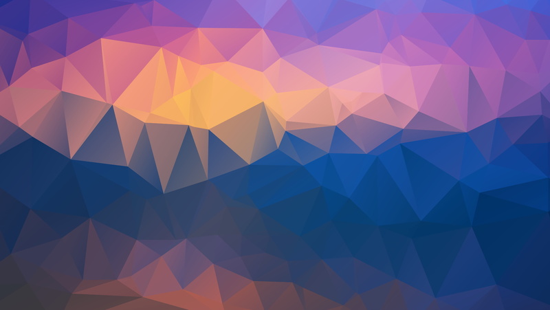 gradient, warm colors, low poly triangles, 4K, Abstract