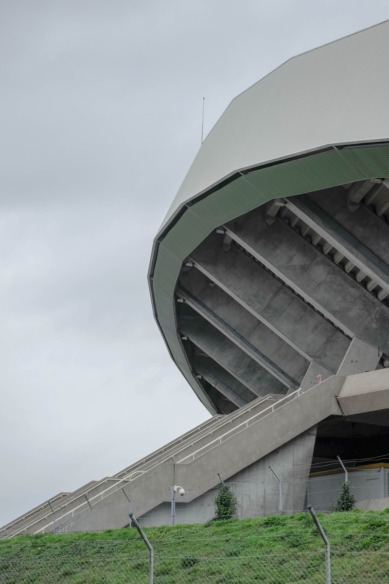 travel, low angle view, day, nantes, stade de la beaujoire, nature, field, stadium, transportation, football, beaujoire, metal, no people, outdoors, land
