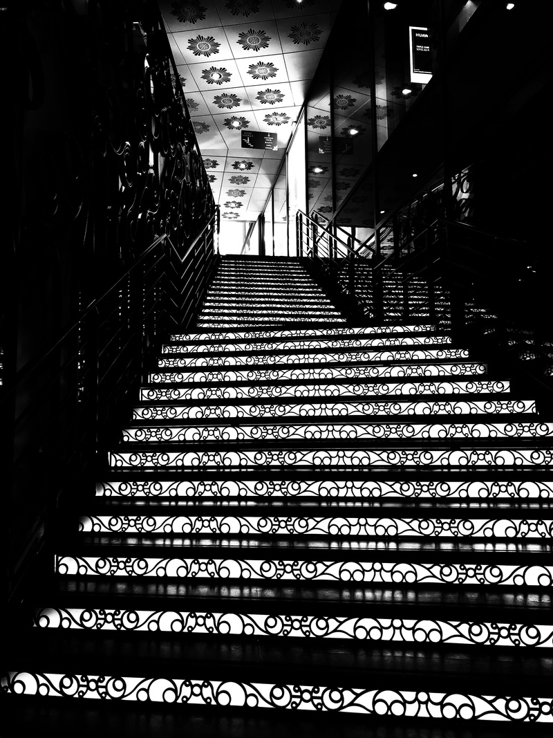 lighting equipment, 20 passage pommeraye, no people, direction, text, empty, diminishing perspective, architecture, western script, steps and staircases