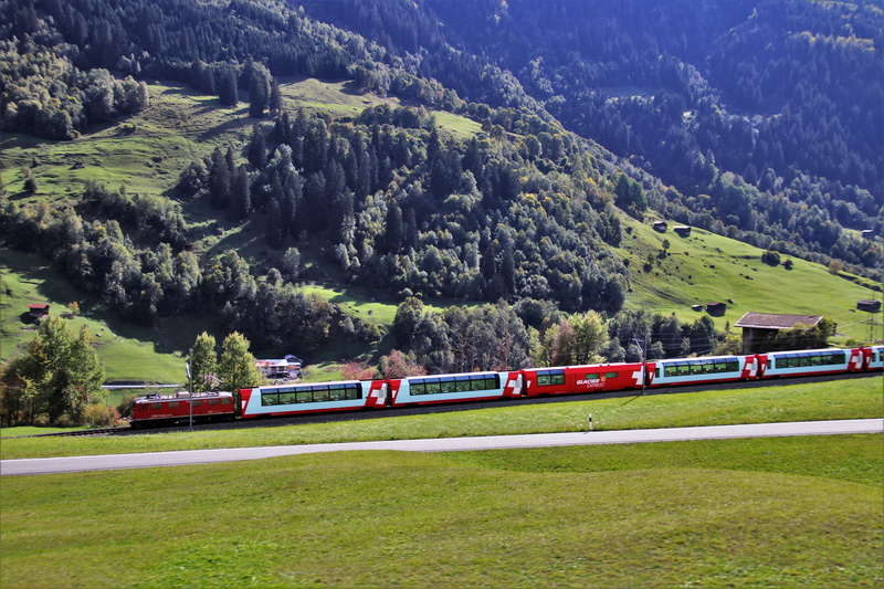 plant, www, scenics - nature, far view, high, land, beauty in nature, view, day, railway, switzerland, tree, mode of transportation, transport, field, mountain range