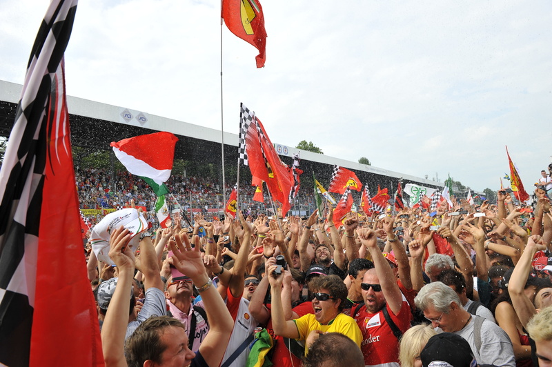 spectator, racing, monza, festivity, pilot, excitement, ferrari, women, f1, festival, human arm, group of people, f, human limb, flag, fan - enthusiast